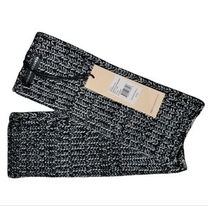 Rebecca Minkoff NWT Black White Beanie-Style Arm Warmers / Cuffs Fall Winter